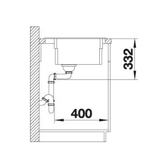 Blanco ETAGON 8 525189 jednodrez bez odkvapu aluminium drez vstavaný
