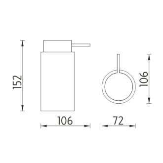 Nimco Pure PU 7031-60 Dávkovač tekutého mydla