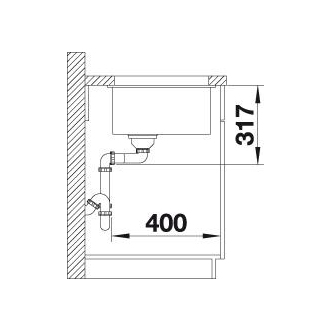 Blanco ETAGON 700-U 525176 jednodrez bez odkvapu kávový drez pod dosku