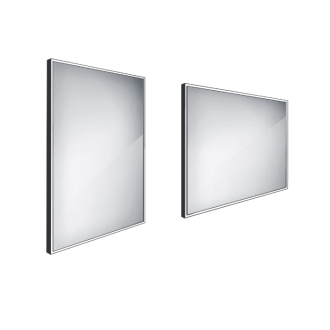 xxxNimco Séria 13000 ZPC 13002-90 čierne LED zrkadlo 600x800 čierna matná