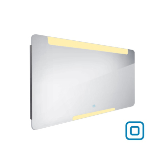 xxNimco Séria 22000 ZP 22008V LED zrkadlo 1400x700 s dotykovým senzorom rám hliníkový