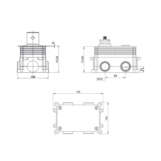 Mereo Sprchový set: CB60106TC, CB705B, CB485F, CB910Q, CB466J, CB111F, CB700B CB60106TC4