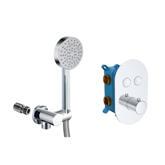 Mereo Vaňový set: termostatická podomietková batéria CB60106TB, CB475F, CB110H, CB466D,