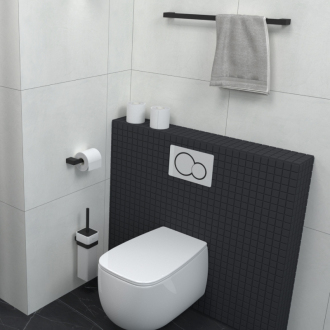 Nimco Kibo Ki 14094K-90 Toaletní WC kefa čierny mat