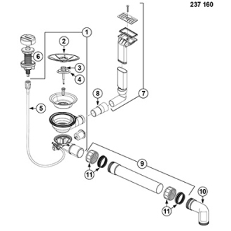 Blanco LEXA 45 S 524902 drez s odkvapom, obojstranný aluminium drez vstavaný