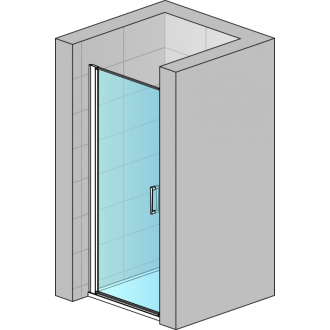 SANSWISS DIVERA Jednokrídlové dvere aluchróm Screen D22T11005087