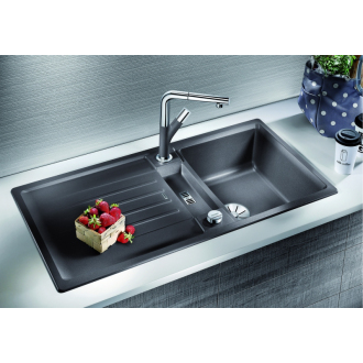 Blanco LEXA 5 S 524922 drez s odkvapom, obojstranný aluminium drez vstavaný