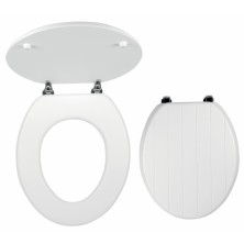 Novaservis WC sedátko, MDF biela, pánty kov-chróm WC/PROVENCIA
