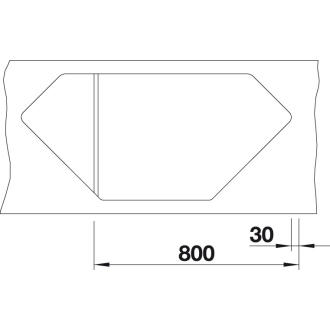 Blanco LEXA 9 E 524992 drez rohový aluminium drez vstavaný