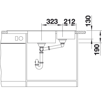 Blanco LEXA 9 E 524992 drez rohový aluminium drez vstavaný