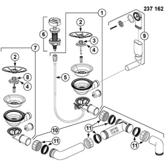 Blanco LEXA 9 E 524992 drez rohový aluminium drez vstavaný
