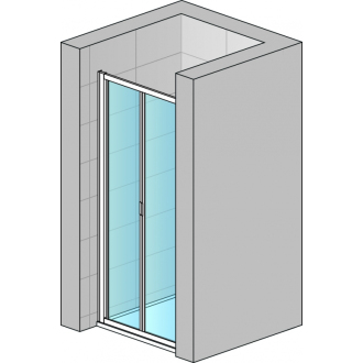 SANSWISS DIVERA Zalamovacie dvere aluchróm Screen D22K0905087
