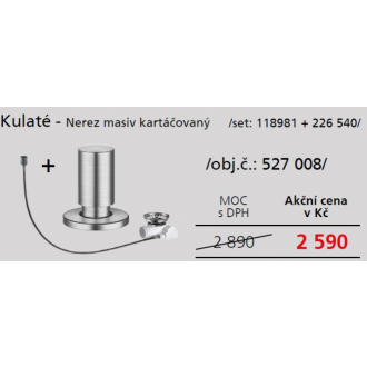 Blanco Tiahlo nerez masív kartáčovaný s bowdenovým lankom 527008 príslušenstvo