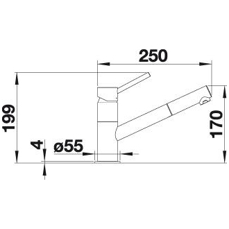 Blanco KANO-S 525039 Batéria aluminium/chróm