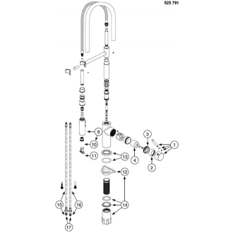 Blanco CATRIS-S Flexo 525791 Batéria chróm