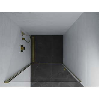 MEXEN PRETORIA sprchové dvere 70x190 cm 6mm, zlatá-číre 852-070-000-50-00