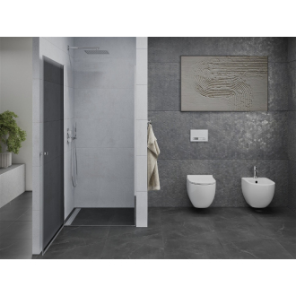 MEXEN PRETORIA sprchové dvere 90x190 cm 6mm, chróm-dymové 852-090-000-01-40
