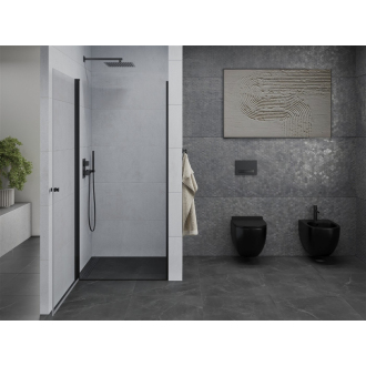 MEXEN PRETORIA sprchové dvere 90x190 cm 6mm, čierna-číre 852-090-000-70-00