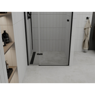 MEXEN ROMA sprchové dvere 70x190 cm 6mm, čierna-číre 854-070-000-70-00