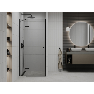 MEXEN ROMA sprchové dvere 70x190 cm 6mm, čierna-číre 854-070-000-70-00