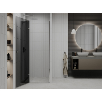 MEXEN ROMA sprchové dvere 90x190 cm 6mm, chróm-dymové 854-090-000-01-40