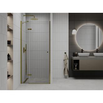 MEXEN ROMA sprchové dvere 90x190 cm 6mm, zlatá-číre 854-090-000-50-00