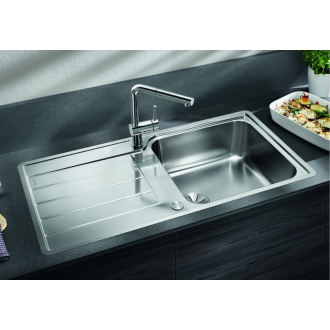 Blanco CLASSIMO XL 6 S-IF 525327 drez s odkvapom, obojstranný nerez, vstavaný/do roviny
