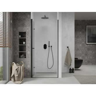 MEXEN LIMA sprchové dvere zalamovacie 90x190 cm 6mm, čierna-číre 856-090-000-70-00