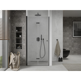 MEXEN LIMA sprchové dvere zalamovacie 90x190 cm 6mm, čierna-číre 856-090-000-70-00