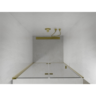 MEXEN LIMA sprchové dvere zalamovacie 100x190 cm 6mm, zlatá-číre 856-100-000-50-00