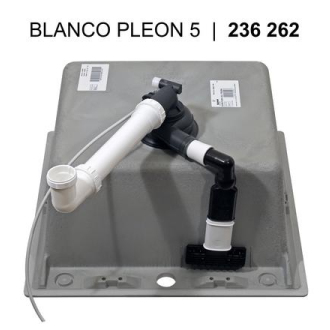 Blanco PLEON 5 523677 jednodrez bez odkvapu šedá skala drez vstavaný