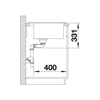 Blanco PLEON 6 Split 523698 jednodrez bez odkvapu aluminium drez vstavaný