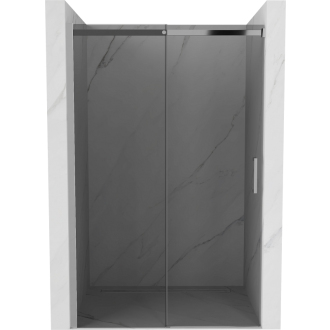 MEXEN OMEGA sprchové dvere 120x190 cm 8 mm chróm-dymové 825-120-000-01-40