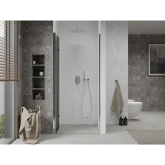 MEXEN LIMA sprchové dvere zalamovacie 120x190 cm 6mm, chróm-dymové 856-120-000-01-40