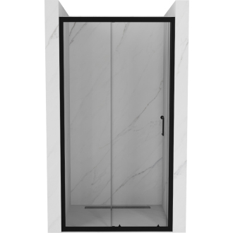 MEXEN APIA sprchové dvere 110x190 cm 5mm, čierna-číre 845-110-000-70-00