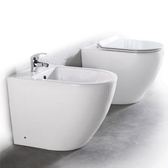 WC MISA Rea Carlo Rimless Duroplast
