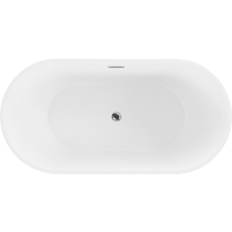 MEXEN FLAVIA vaňa voľne stojaca 150x75x58 bielo-čierna, 54031507575