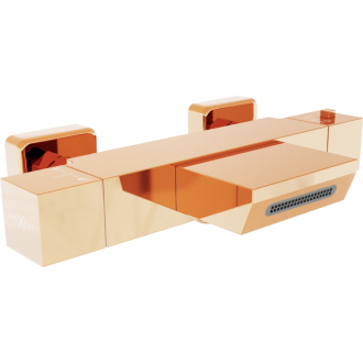 MEXEN CUBE vaňová batéria-termostatická, ružové zlato 77360-60