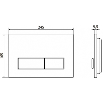 TECEdrainline rovný žľab s golierom 90cm 600904