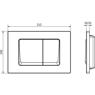 TECEdrainline rovný žľab s prírubou100cm 601001