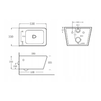 MEXEN YORK RIMLESS SLIM závesný klozet + doska DUROPLAST 30114000