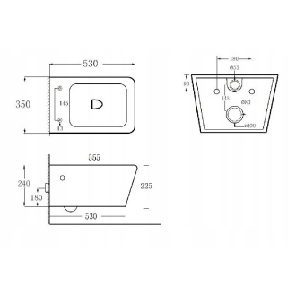 MEXEN YORK RIMLESS SLIM závesný klozet + doska DUROPLAST 30114000