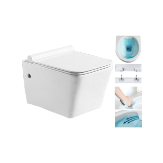 MEXEN CUBE RIMLESS SLIM závesný klozet DUROPLAST 30924000