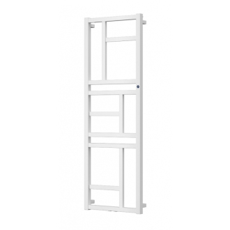 radiátor MONDRIAN 600 x 1740 mm, C35 white silk, stredové pripojenie 50 mm RADMON601735SP