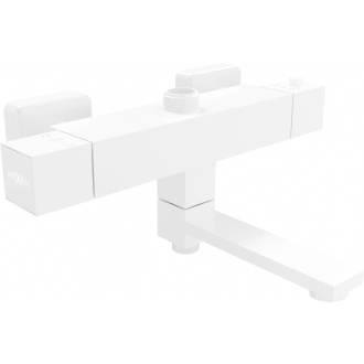 MEXEN CUBE spr./vaňová batéria-termostatická, biela 77910-20