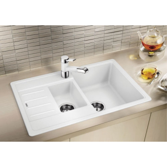 Blanco LEGRA 6 S Compact 526085 drez s odkvapom, obojstranný čierna drez vstavaný