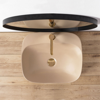 REA Umývadlo na dosku Luiza 50 Beige Matt REA-U9609