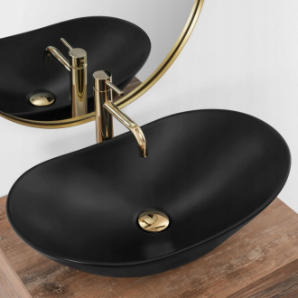 REA Umývadlo na dosku Royal Black Matt REA-U0442