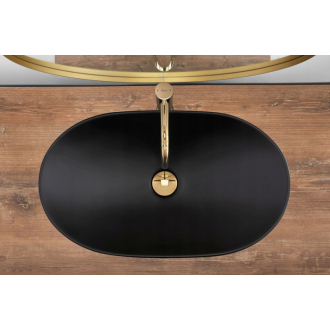 REA Umývadlo na dosku Royal Black Matt REA-U0442