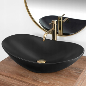 REA Umývadlo na dosku Royal Black Matt REA-U0442